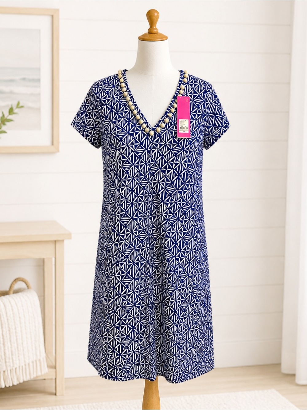 LILLY PULITZER Brand New With Tags‎ A-Line Etta Dress Short Sleeve Knee Length